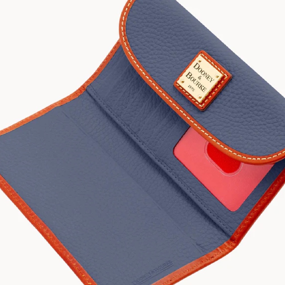 Dooney & Bourke Blue Leather Wallet New